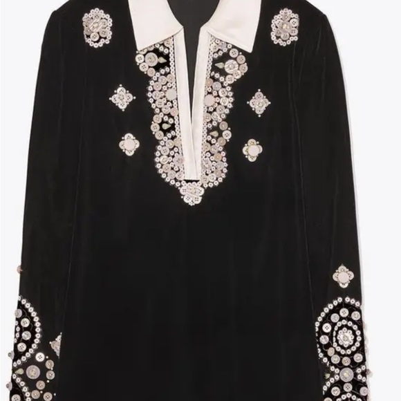 COPY - Tory Burch Black Velvet Tunic 0 - Picture 5 of 5